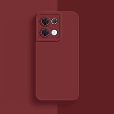 Coque Ultra Fine Silicone Souple 360 Degres Housse Etui S01 pour Oppo Reno9 Pro 5G Rouge