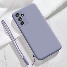 Coque Ultra Fine Silicone Souple 360 Degres Housse Etui S01 pour Samsung Galaxy A14 4G Gris Lavende