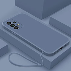 Coque Ultra Fine Silicone Souple 360 Degres Housse Etui S01 pour Samsung Galaxy A32 4G Gris Lavende
