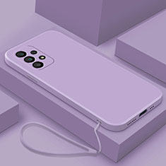 Coque Ultra Fine Silicone Souple 360 Degres Housse Etui S01 pour Samsung Galaxy A52 4G Violet Clair