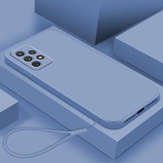Coque Ultra Fine Silicone Souple 360 Degres Housse Etui S01 pour Samsung Galaxy A53 5G Gris Lavende