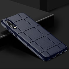 Coque Ultra Fine Silicone Souple 360 Degres Housse Etui S01 pour Samsung Galaxy A70S Bleu