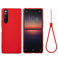 Coque Ultra Fine Silicone Souple 360 Degres Housse Etui S01 pour Sony Xperia 10 III Lite Rouge