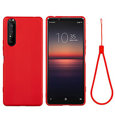 Coque Ultra Fine Silicone Souple 360 Degres Housse Etui S01 pour Sony Xperia 5 III SO-53B Rouge