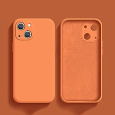 Coque Ultra Fine Silicone Souple 360 Degres Housse Etui S02 pour Apple iPhone 14 Orange