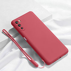 Coque Ultra Fine Silicone Souple 360 Degres Housse Etui S02 pour Huawei Mate 40 Lite 5G Vin Rouge