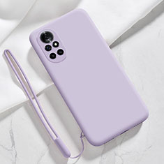 Coque Ultra Fine Silicone Souple 360 Degres Housse Etui S02 pour Huawei Nova 8 5G Violet Clair