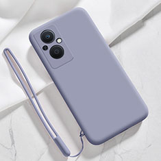 Coque Ultra Fine Silicone Souple 360 Degres Housse Etui S02 pour Oppo A96 5G Gris Lavende