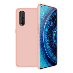 Coque Ultra Fine Silicone Souple 360 Degres Housse Etui S02 pour Oppo Find X2 Rose