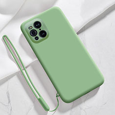 Coque Ultra Fine Silicone Souple 360 Degres Housse Etui S02 pour Oppo Find X3 Pro 5G Vert