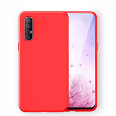 Coque Ultra Fine Silicone Souple 360 Degres Housse Etui S02 pour Oppo Reno3 Pro Rouge