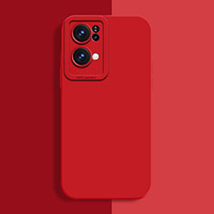 Coque Ultra Fine Silicone Souple 360 Degres Housse Etui S02 pour Oppo Reno7 Pro 5G Rouge