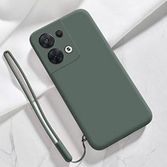 Coque Ultra Fine Silicone Souple 360 Degres Housse Etui S02 pour Oppo Reno9 5G Vert Nuit