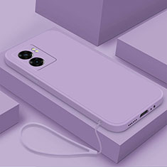 Coque Ultra Fine Silicone Souple 360 Degres Housse Etui S02 pour Realme Narzo 50 5G Violet Clair