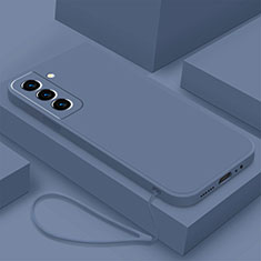 Coque Ultra Fine Silicone Souple 360 Degres Housse Etui S02 pour Samsung Galaxy S22 5G Gris Lavende