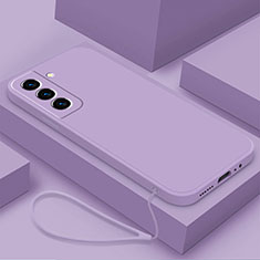 Coque Ultra Fine Silicone Souple 360 Degres Housse Etui S02 pour Samsung Galaxy S22 5G Violet