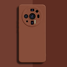 Coque Ultra Fine Silicone Souple 360 Degres Housse Etui S02 pour Xiaomi Mi 12 Ultra 5G Marron