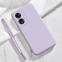 Coque Ultra Fine Silicone Souple 360 Degres Housse Etui S03 pour Oppo A1 5G Violet Clair