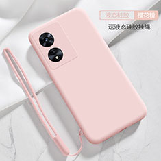 Coque Ultra Fine Silicone Souple 360 Degres Housse Etui S03 pour Oppo A1 Pro 5G Rose