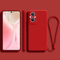 Coque Ultra Fine Silicone Souple 360 Degres Housse Etui S03 pour Oppo A96 5G Rouge