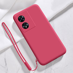 Coque Ultra Fine Silicone Souple 360 Degres Housse Etui S03 pour Oppo A97 5G Rouge