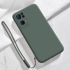 Coque Ultra Fine Silicone Souple 360 Degres Housse Etui S03 pour Oppo Reno7 Pro 5G Vert Nuit