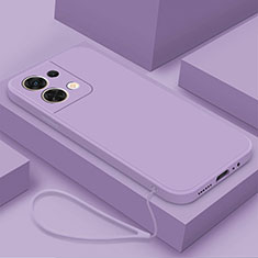 Coque Ultra Fine Silicone Souple 360 Degres Housse Etui S03 pour Oppo Reno9 5G Violet Clair