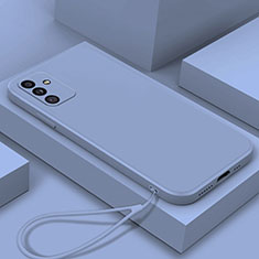 Coque Ultra Fine Silicone Souple 360 Degres Housse Etui S03 pour Samsung Galaxy A14 5G Gris Lavende