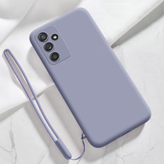 Coque Ultra Fine Silicone Souple 360 Degres Housse Etui S03 pour Samsung Galaxy A34 5G Gris Lavende