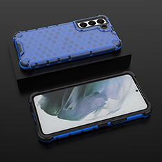 Coque Ultra Fine Silicone Souple 360 Degres Housse Etui S03 pour Samsung Galaxy S21 Plus 5G Bleu