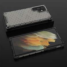 Coque Ultra Fine Silicone Souple 360 Degres Housse Etui S03 pour Samsung Galaxy S22 Ultra 5G Noir