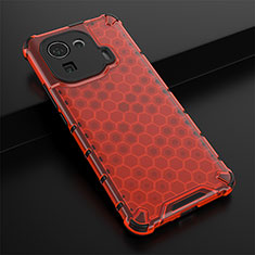 Coque Ultra Fine Silicone Souple 360 Degres Housse Etui S03 pour Xiaomi Mi 11 Pro 5G Rouge