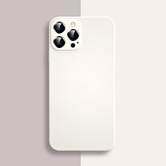 Coque Ultra Fine Silicone Souple 360 Degres Housse Etui S04 pour Apple iPhone 13 Pro Blanc