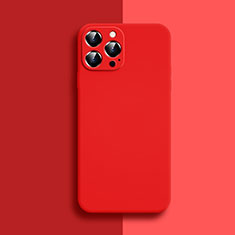 Coque Ultra Fine Silicone Souple 360 Degres Housse Etui S04 pour Apple iPhone 13 Pro Rouge
