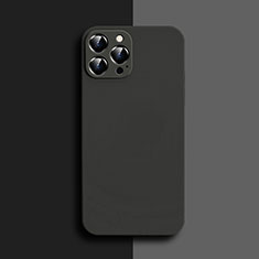 Coque Ultra Fine Silicone Souple 360 Degres Housse Etui S04 pour Apple iPhone 14 Pro Noir