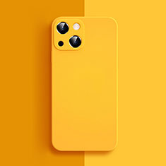 Coque Ultra Fine Silicone Souple 360 Degres Housse Etui S04 pour Apple iPhone 15 Plus Jaune