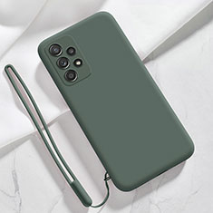 Coque Ultra Fine Silicone Souple 360 Degres Housse Etui S04 pour Samsung Galaxy A13 4G Vert Nuit