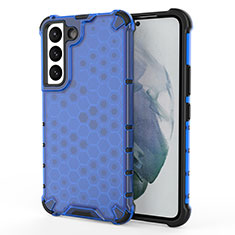 Coque Ultra Fine Silicone Souple 360 Degres Housse Etui S04 pour Samsung Galaxy S22 Plus 5G Bleu