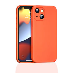 Coque Ultra Fine Silicone Souple 360 Degres Housse Etui S05 pour Apple iPhone 13 Mini Orange