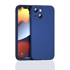 Coque Ultra Fine Silicone Souple 360 Degres Housse Etui S05 pour Apple iPhone 14 Bleu