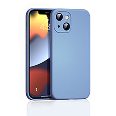 Coque Ultra Fine Silicone Souple 360 Degres Housse Etui S05 pour Apple iPhone 14 Plus Bleu Ciel