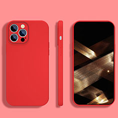 Coque Ultra Fine Silicone Souple 360 Degres Housse Etui S05 pour Apple iPhone 14 Pro Rouge