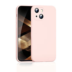 Coque Ultra Fine Silicone Souple 360 Degres Housse Etui S05 pour Apple iPhone 15 Or Rose