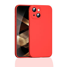 Coque Ultra Fine Silicone Souple 360 Degres Housse Etui S05 pour Apple iPhone 15 Rouge