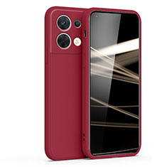 Coque Ultra Fine Silicone Souple 360 Degres Housse Etui S05 pour Oppo Reno8 5G Rouge