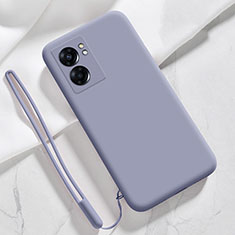 Coque Ultra Fine Silicone Souple 360 Degres Housse Etui S05 pour Realme Q5i 5G Gris Lavende