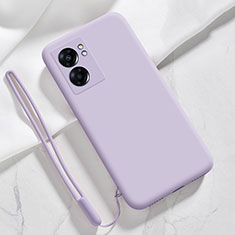 Coque Ultra Fine Silicone Souple 360 Degres Housse Etui S05 pour Realme V23 5G Violet Clair