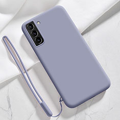 Coque Ultra Fine Silicone Souple 360 Degres Housse Etui S05 pour Samsung Galaxy S22 5G Gris Lavende