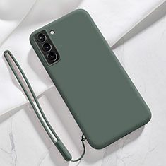 Coque Ultra Fine Silicone Souple 360 Degres Housse Etui S05 pour Samsung Galaxy S22 5G Vert Nuit