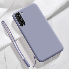 Coque Ultra Fine Silicone Souple 360 Degres Housse Etui S05 pour Samsung Galaxy S25 5G Gris Lavende